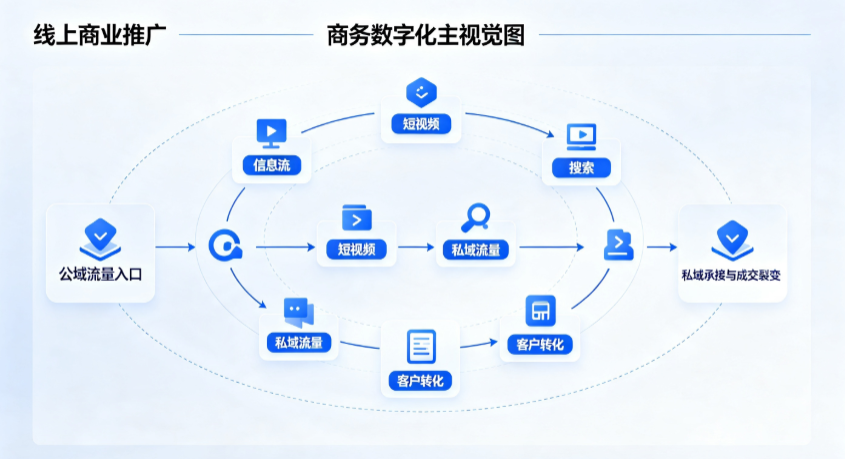 长治县线上商业推广怎么做？全域流量闭环搭建与低成本转化实战指南